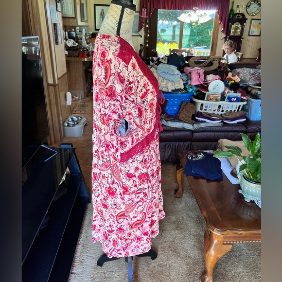 TORRID Mini Gauze Lace-Up Skater dress with pockets size 4X. - Picture 9 of 16